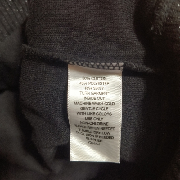 NWT Xersion soft black sweater with zipper and sparkles, women's large - Picture 7 of 13